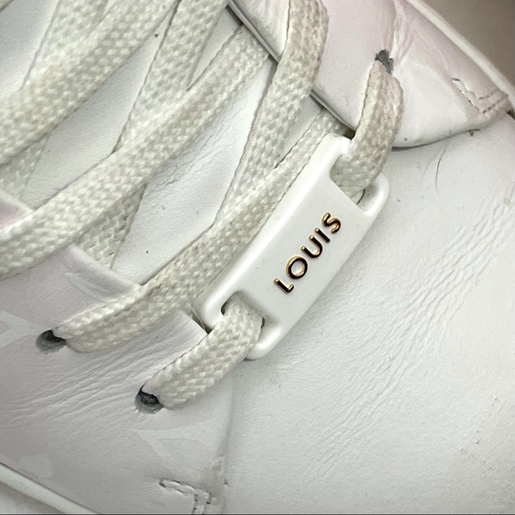 Authentic Louis Vuitton Frontrow Sneakers Pink White 37.5 - Picture 12 of 13
